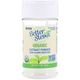 Stevia Extract Powder, Better Stevia, Certified Organic, 28g, Now Foods