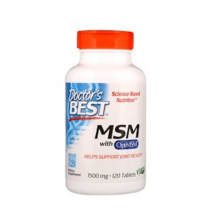 Best MSM 1500, 1,500 mg, 120 Tablets, Doctor's Best