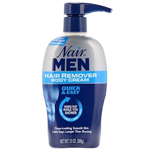 Hair Remover Body Cream, For Men, Back, Chest, Arms and Legs, 13 oz (368 g), Nair