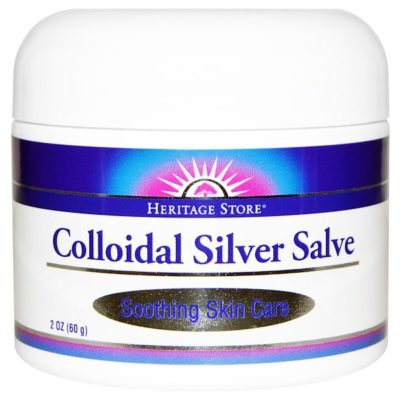 Colloidal Silver Salve, 2 oz (60 g), Heritage Store