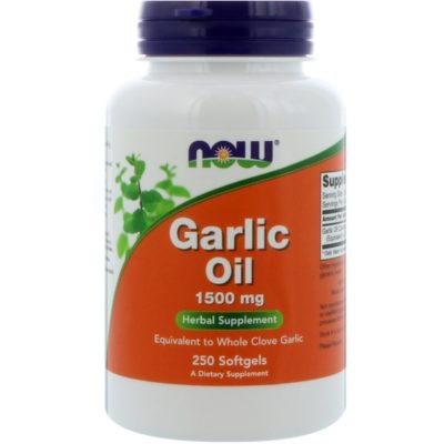 Garlic Oil, 1500 mg, 250 Softgels, Now Foods