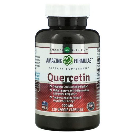 Quercetin, 500 mg, 120 Veggie Capsules, Amazing Nutrition - SuperFoodsNZ
